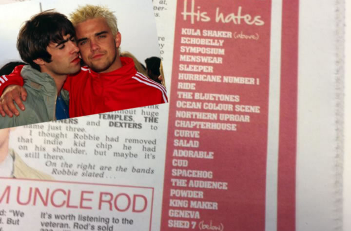 Robbie Williams' Hate List